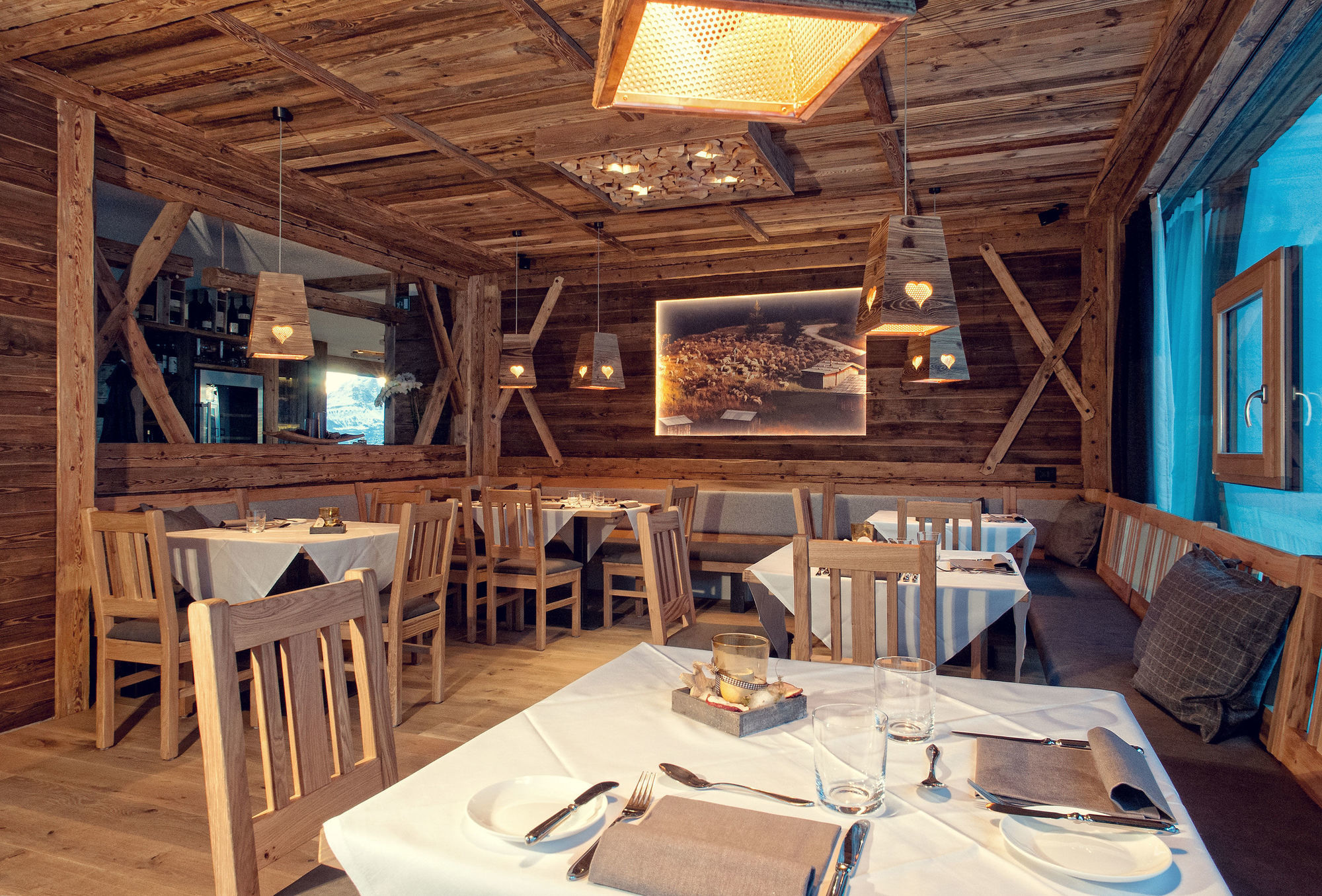 Alpine Hotel Gran Foda' San Vigilio Di Marebbe Restauracja zdjęcie
